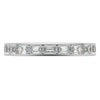 Full Eternity Wedding Band Emerald Moissanite Ring For Her