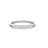 Princess Cut Diamond Wedding Band Seven Stone Gold Wedding Ring