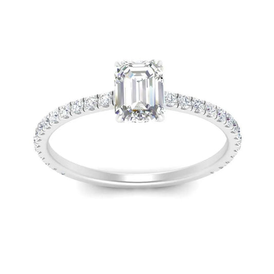 Moissanite Engagement Ring Everyday Wear Jewelry For Women