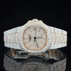 Moissanite Watch Iced Out Silver Rose Gold Automatic Diamond