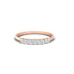 Princess Cut Diamond Wedding Band Seven Stone Gold Wedding Ring