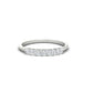 Princess Cut Diamond Wedding Band Seven Stone Gold Wedding Ring