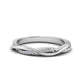 Wedding Band Diamond Twisted Infinity Style Gold Ring For Her