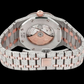 Rose Gold Moissanite Watch Fully Iced Out Luxury Timepiece