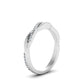 Wedding Band Diamond Twisted Infinity Style Gold Ring For Her