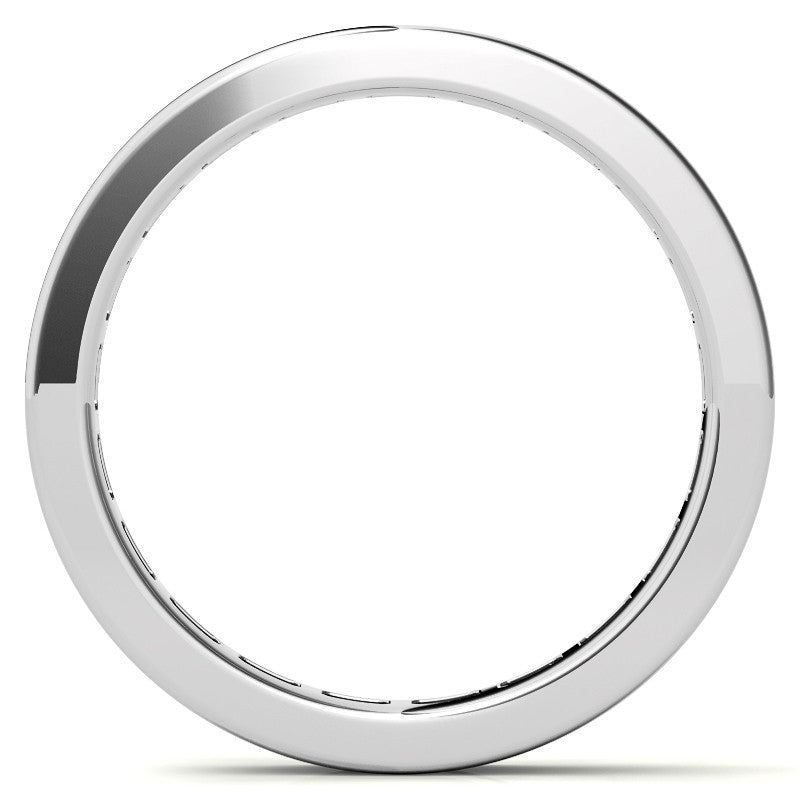 Full Eternity Wedding Band Emerald Moissanite Ring For Her