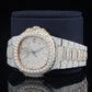 Moissanite Watch Iced Out Silver Rose Gold Automatic Diamond